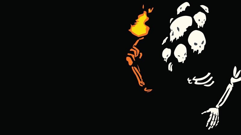 Skeleton with Torch