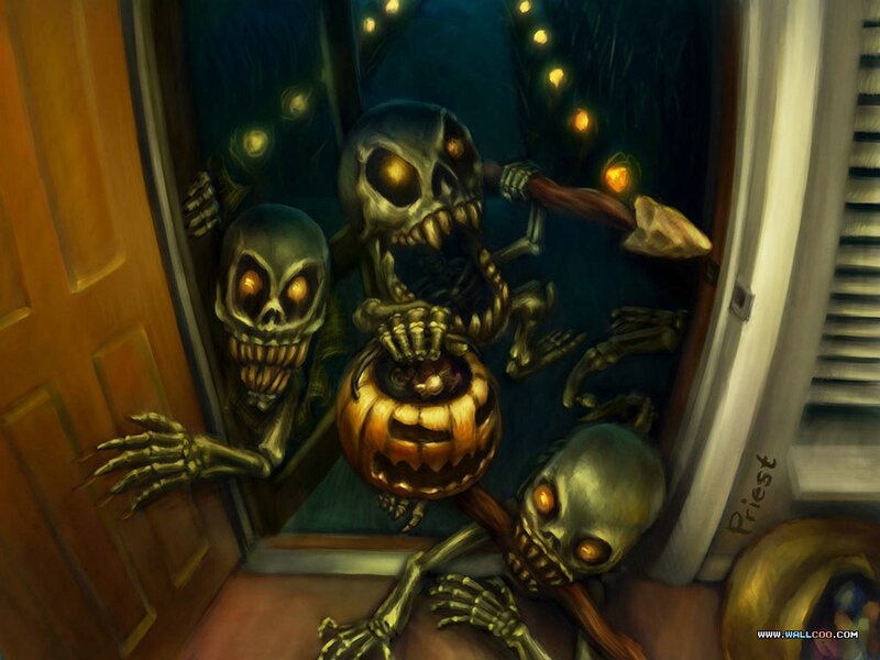 Skeletons at Door