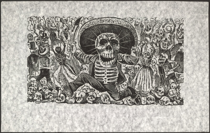 skeletons celebrating day of the dead