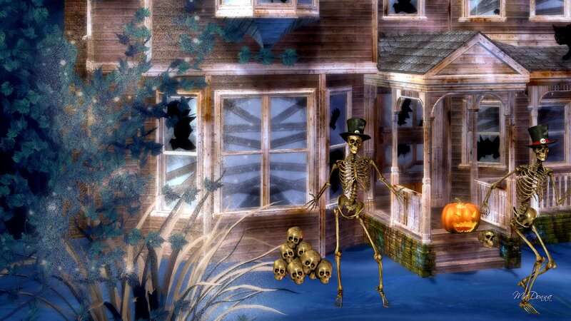 Skeletons in Front of House