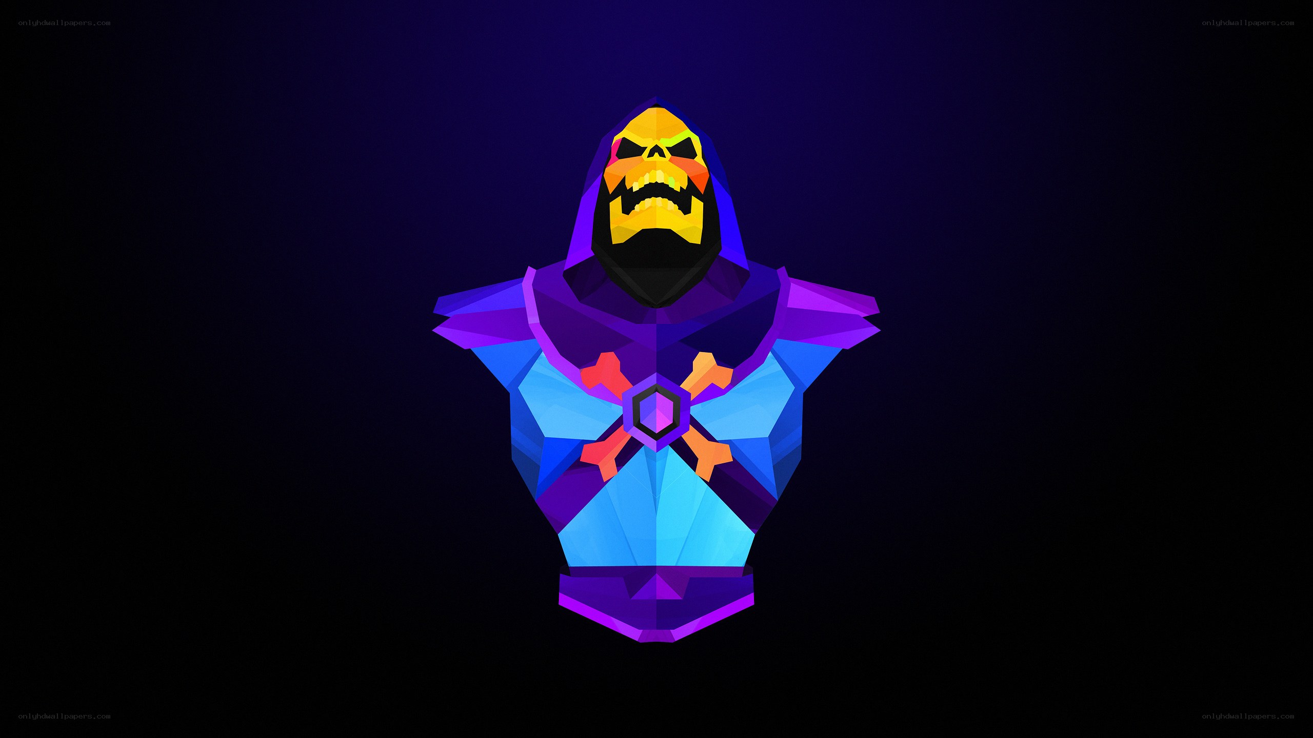 Skeletor low-poly art