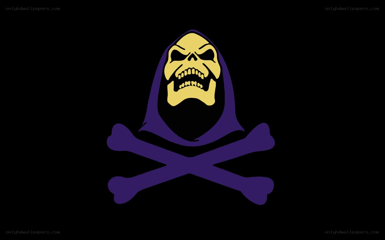 Skeletor skull and crossbones