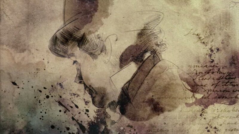 sketch of a man in profile