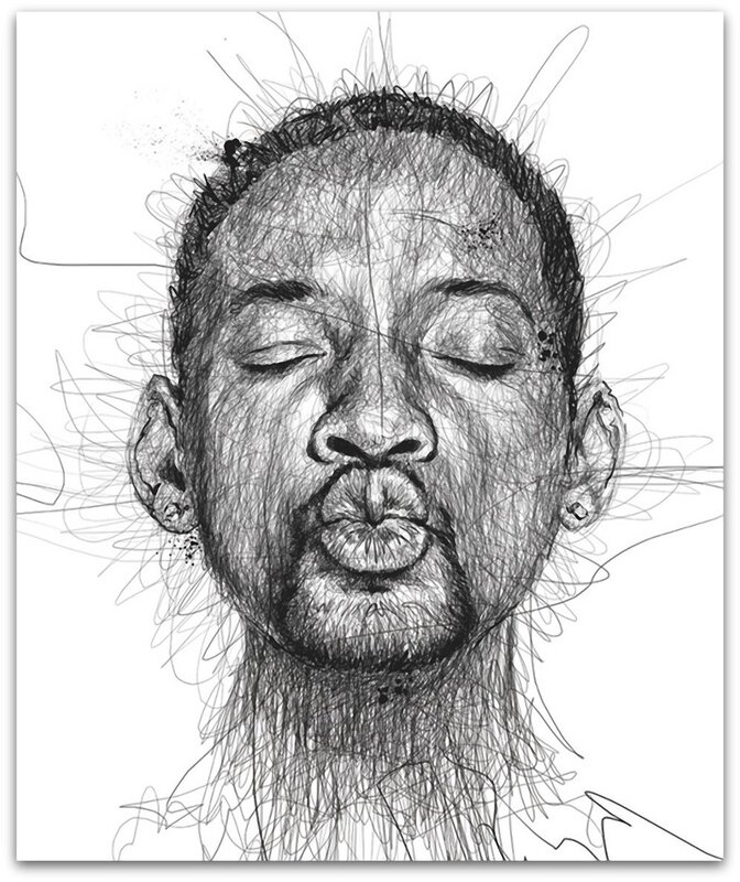 sketch of a man's face