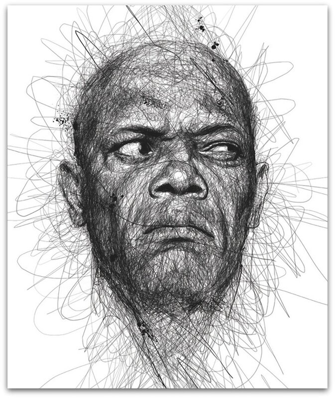 sketch of a man's face