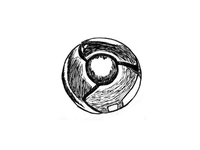 sketch of a spherical object