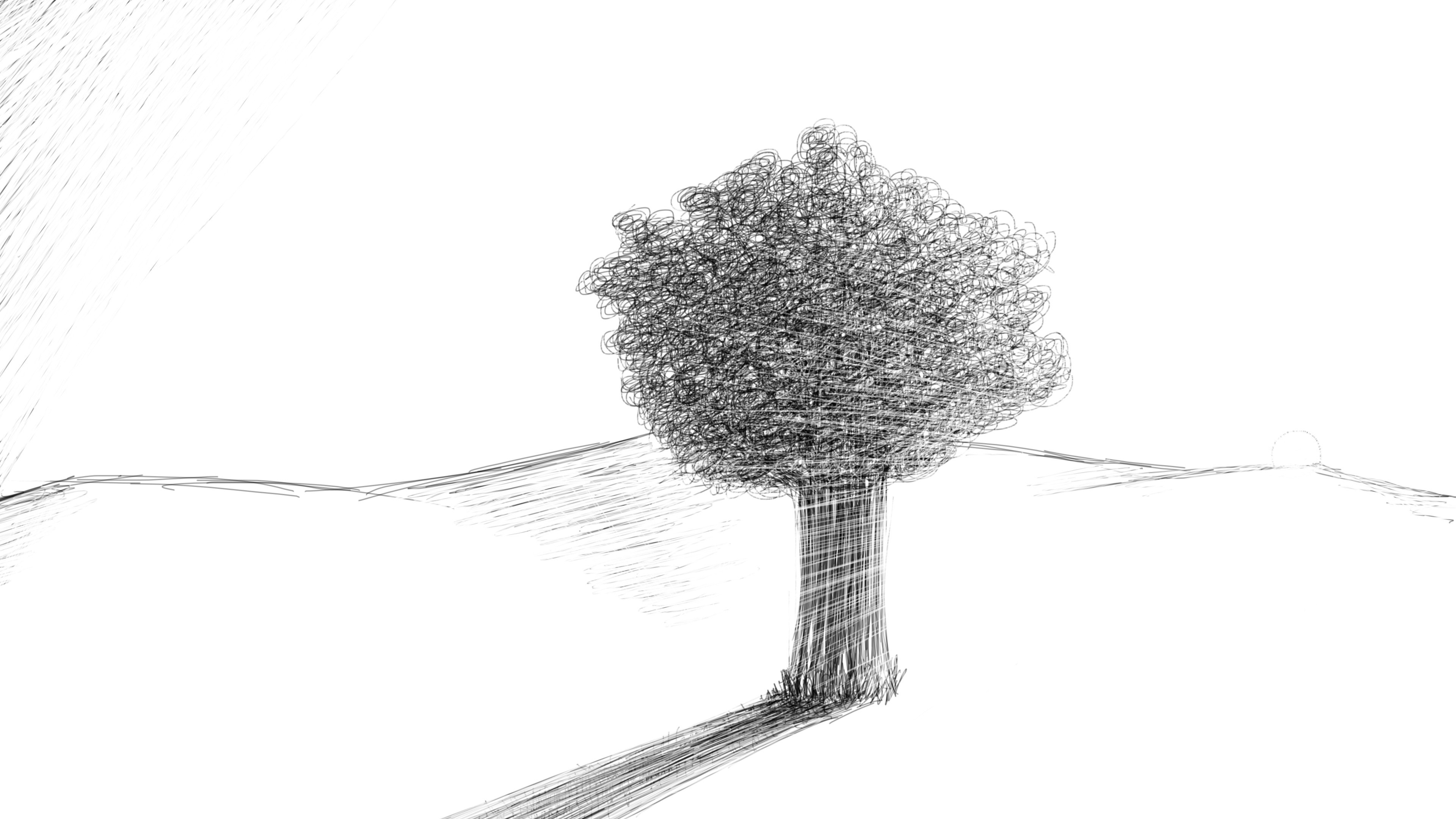 sketch of a tree