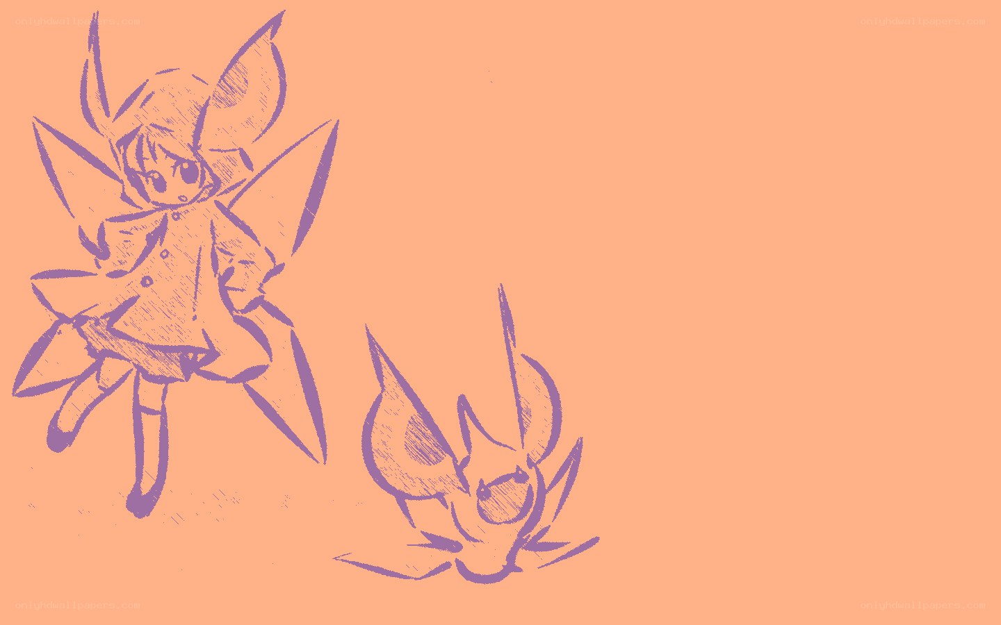 sketch of two characters