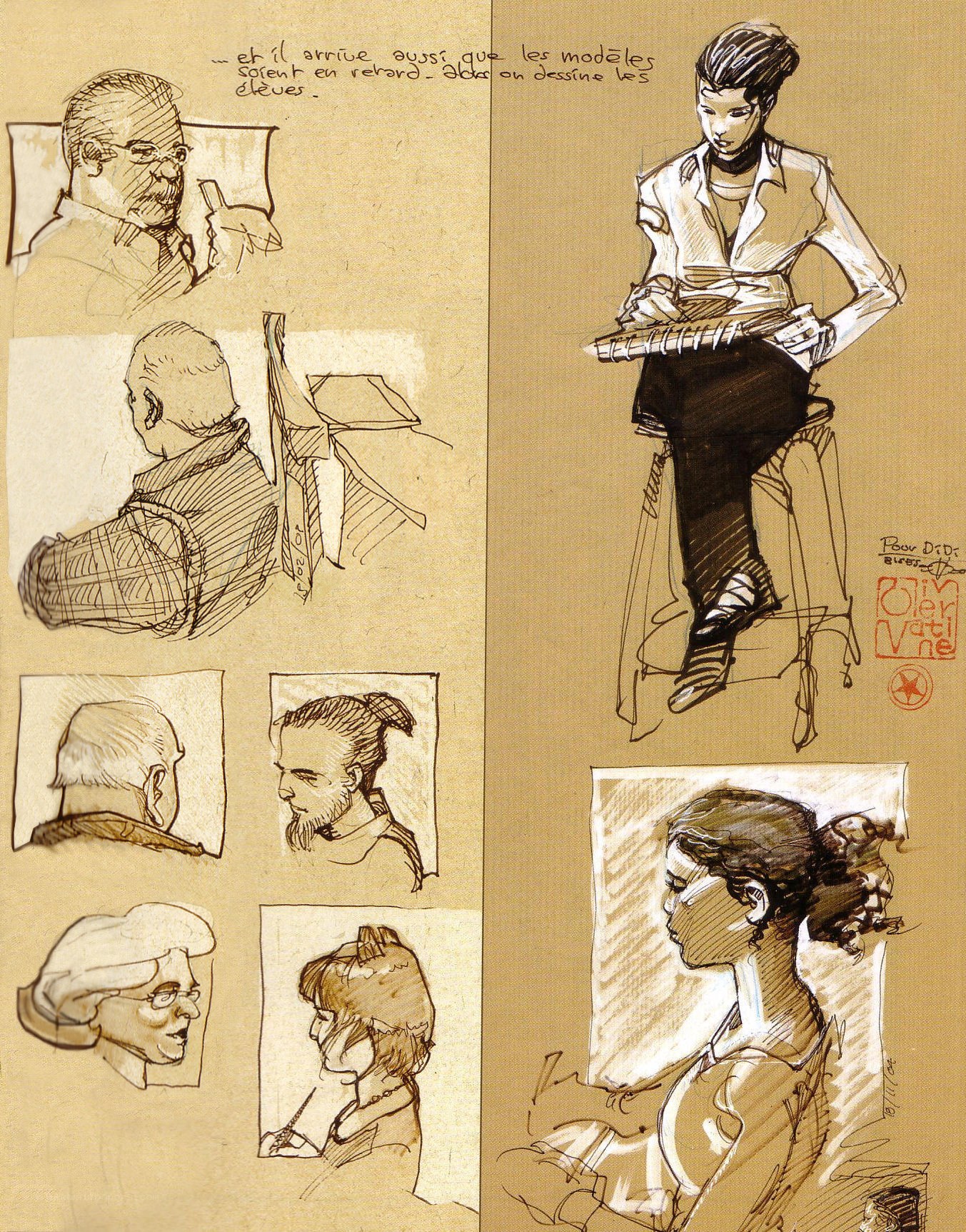 sketchbook figure studies