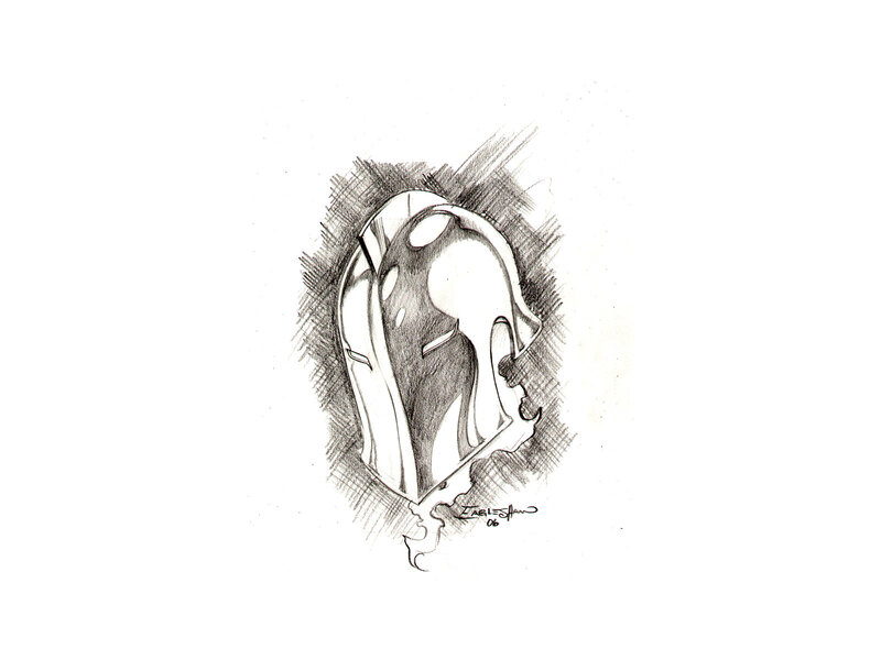 Sketched Helmet