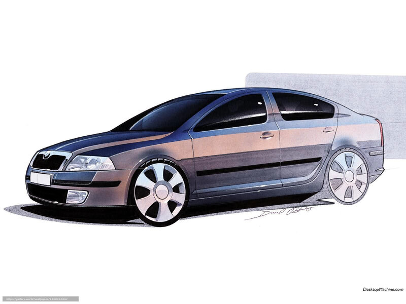 Sketched Sedan Car