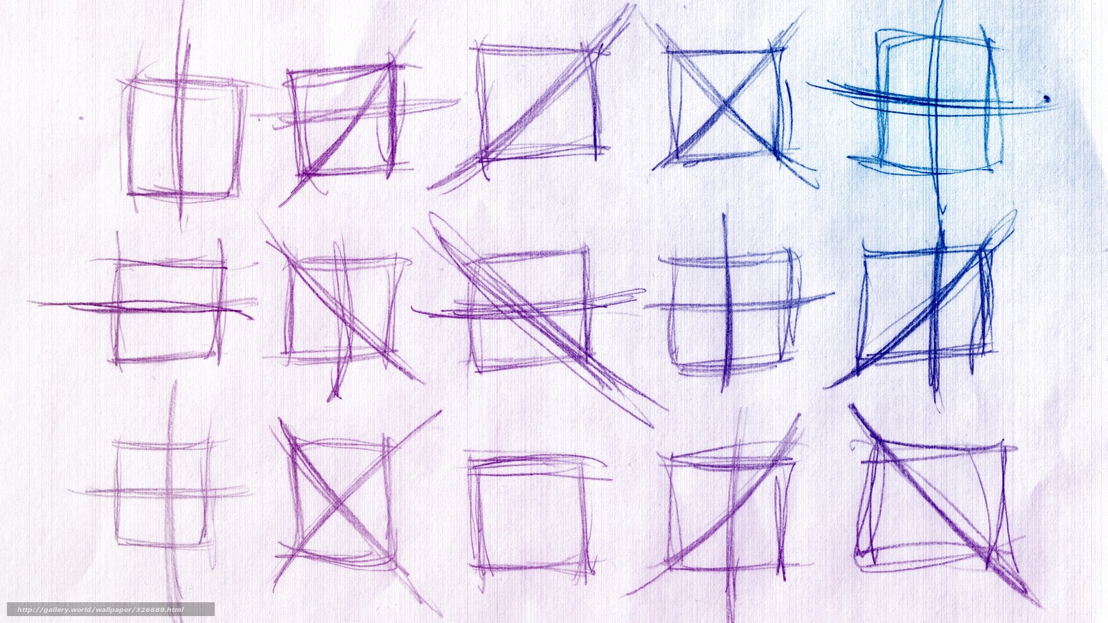sketches of boxes and lines