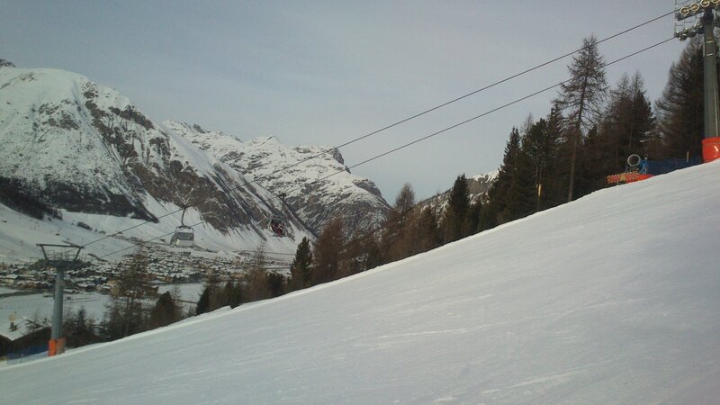 Ski Lift on Snowy Slope