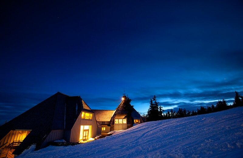 Ski Lodge at Night