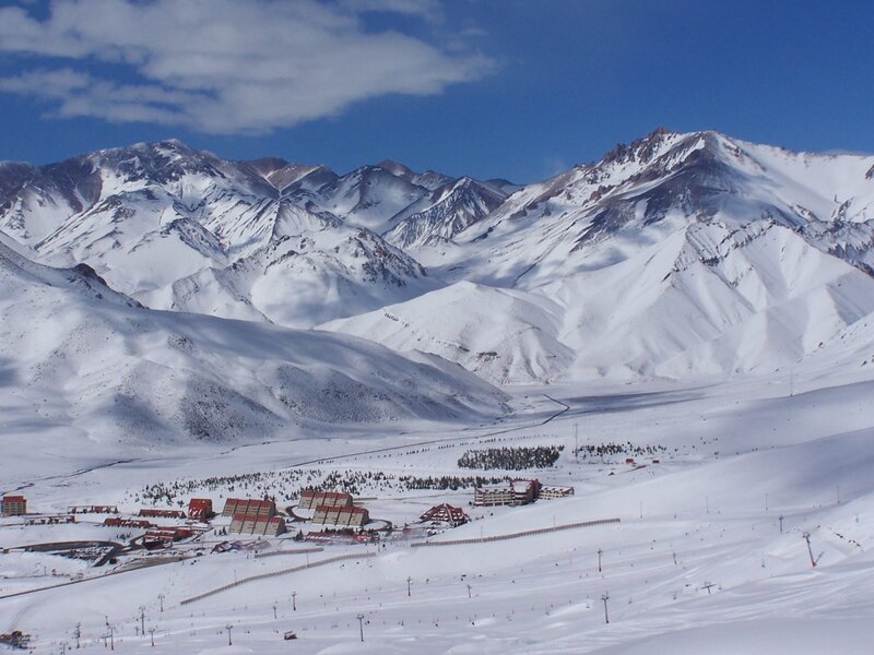 Ski Resort in Mountains — White, Serene