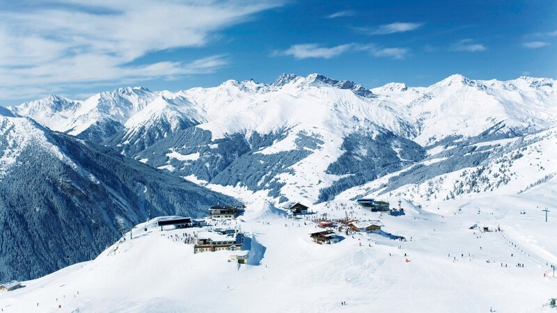 Ski Resort in Mountains — White