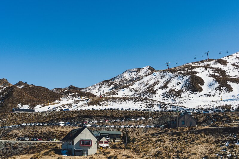 Ski Resort on Mountain