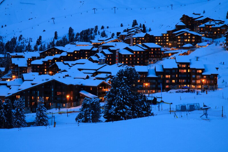 Ski Resort Village — Blue