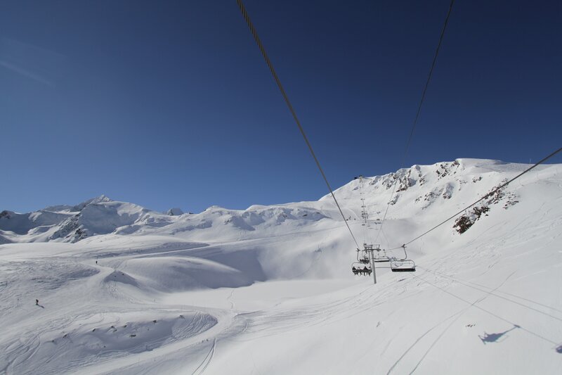 Ski resort with chairlift