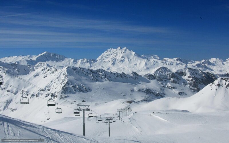 Ski Resort with Chairlifts