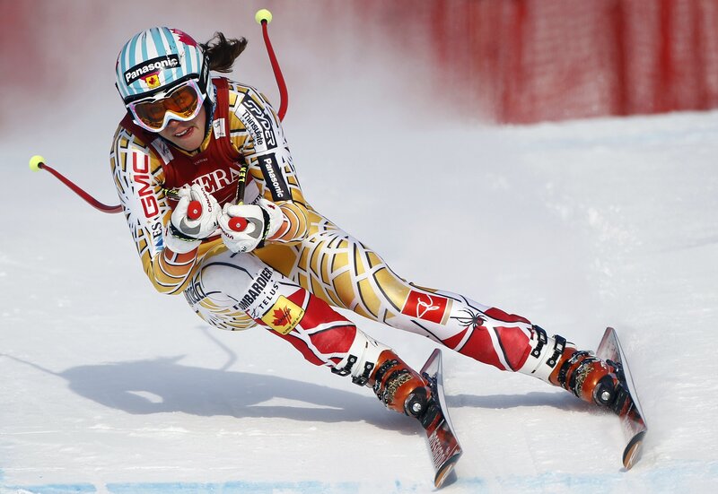 Skier in action on the slope