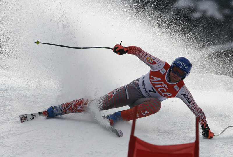 Skier in action on the slope