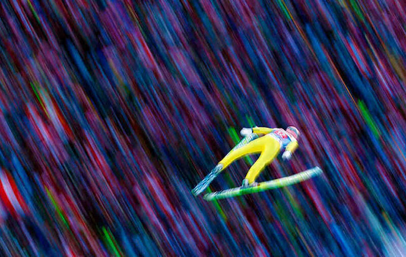 Skier in Mid-air