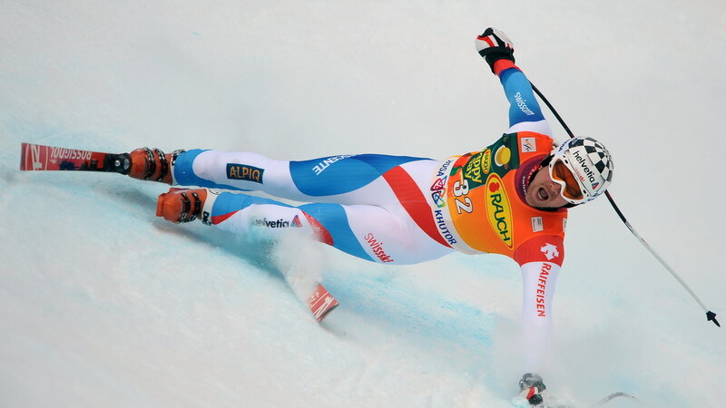 Skier in Mid-turn