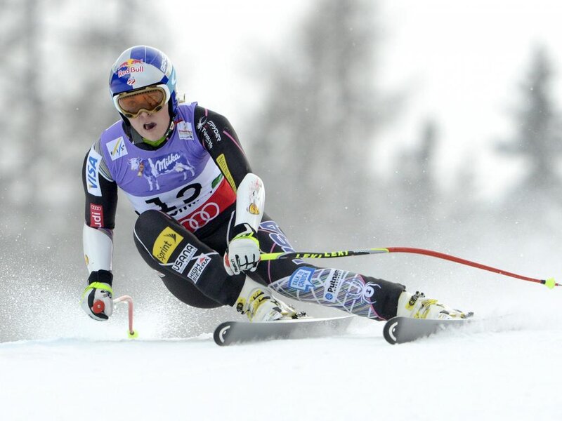 Skier in Racing Suit