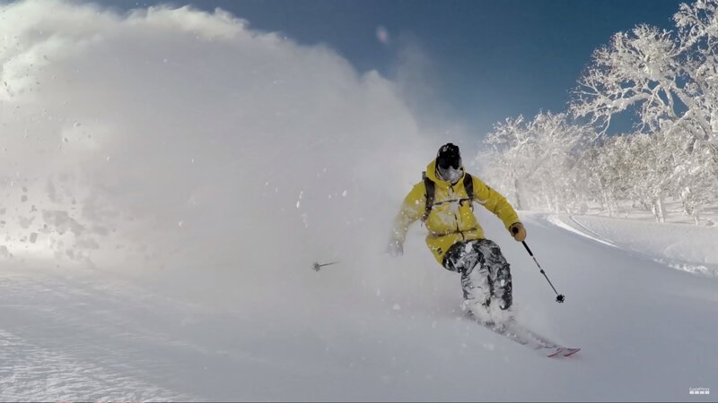 Skier in Yellow Jacket — Dynamic