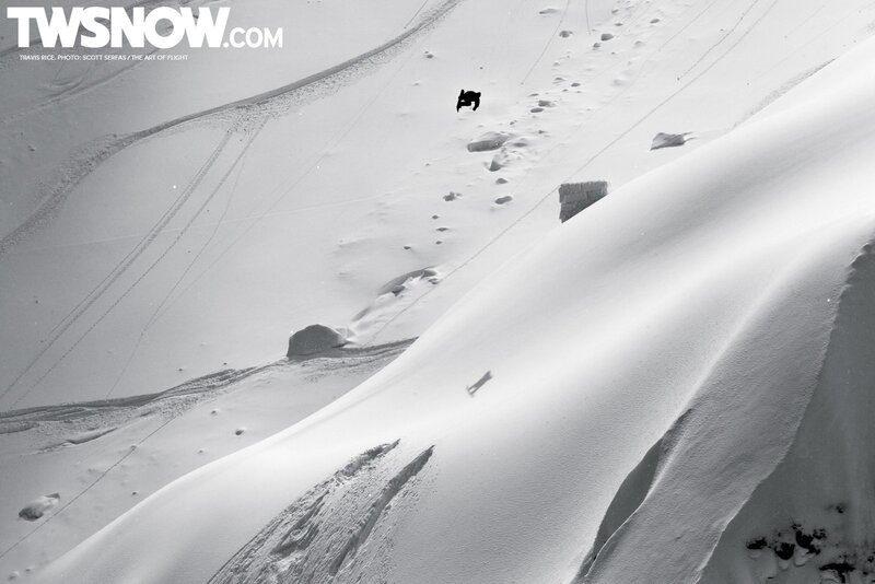 Skier on a snowy slope