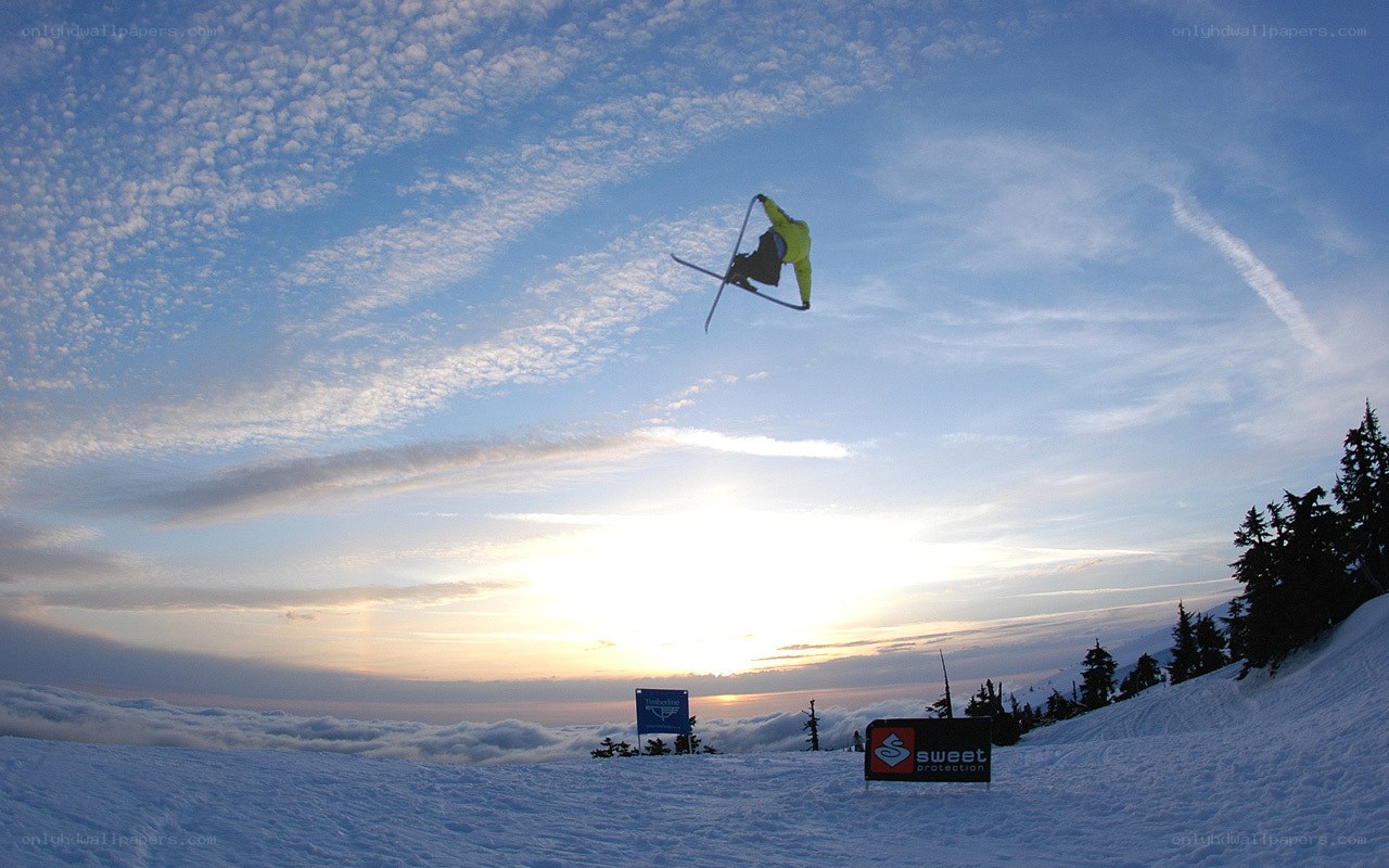 Skier performing aerial trick