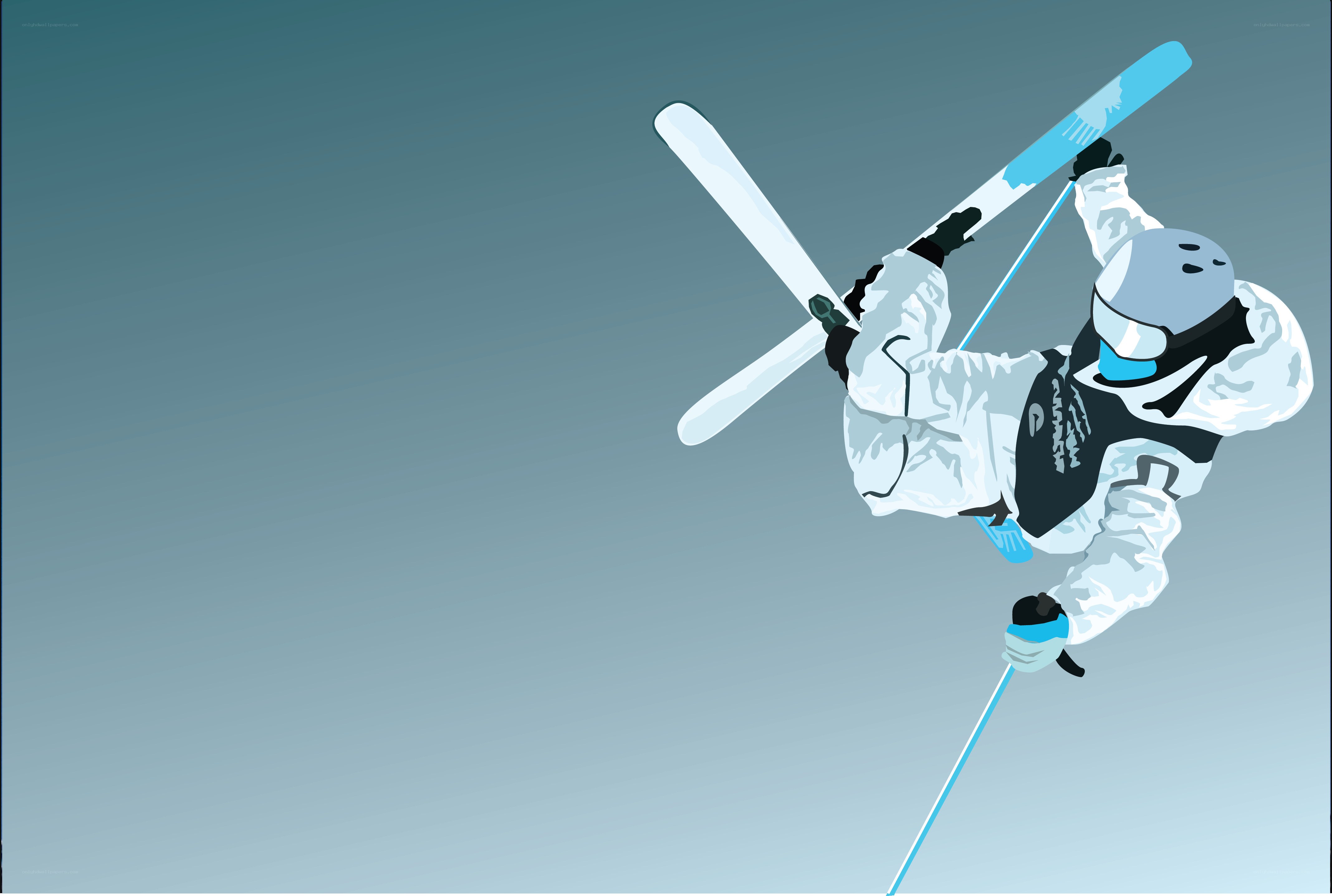 skier performing aerial trick
