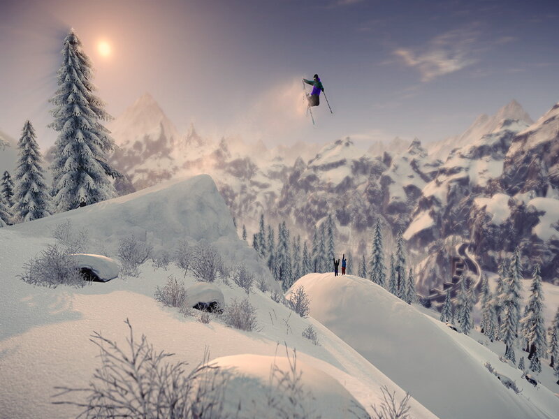 Skier Performing Jump