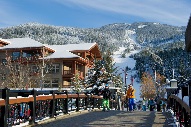 Skiers at Ski Resort