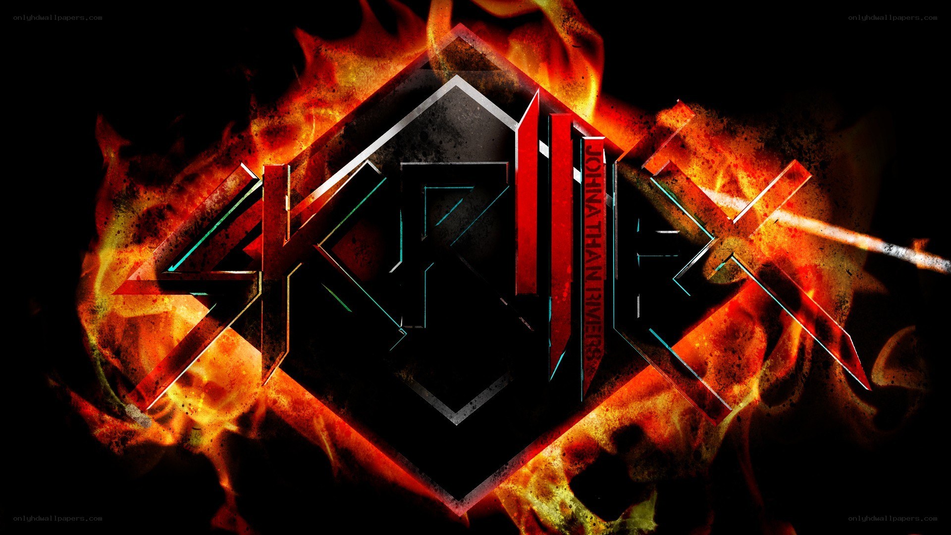 Skillet logo with flames