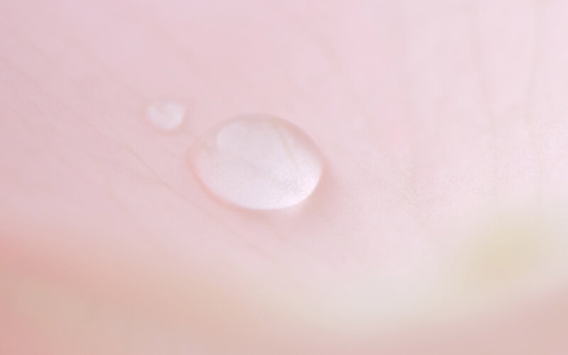 skin with water droplets