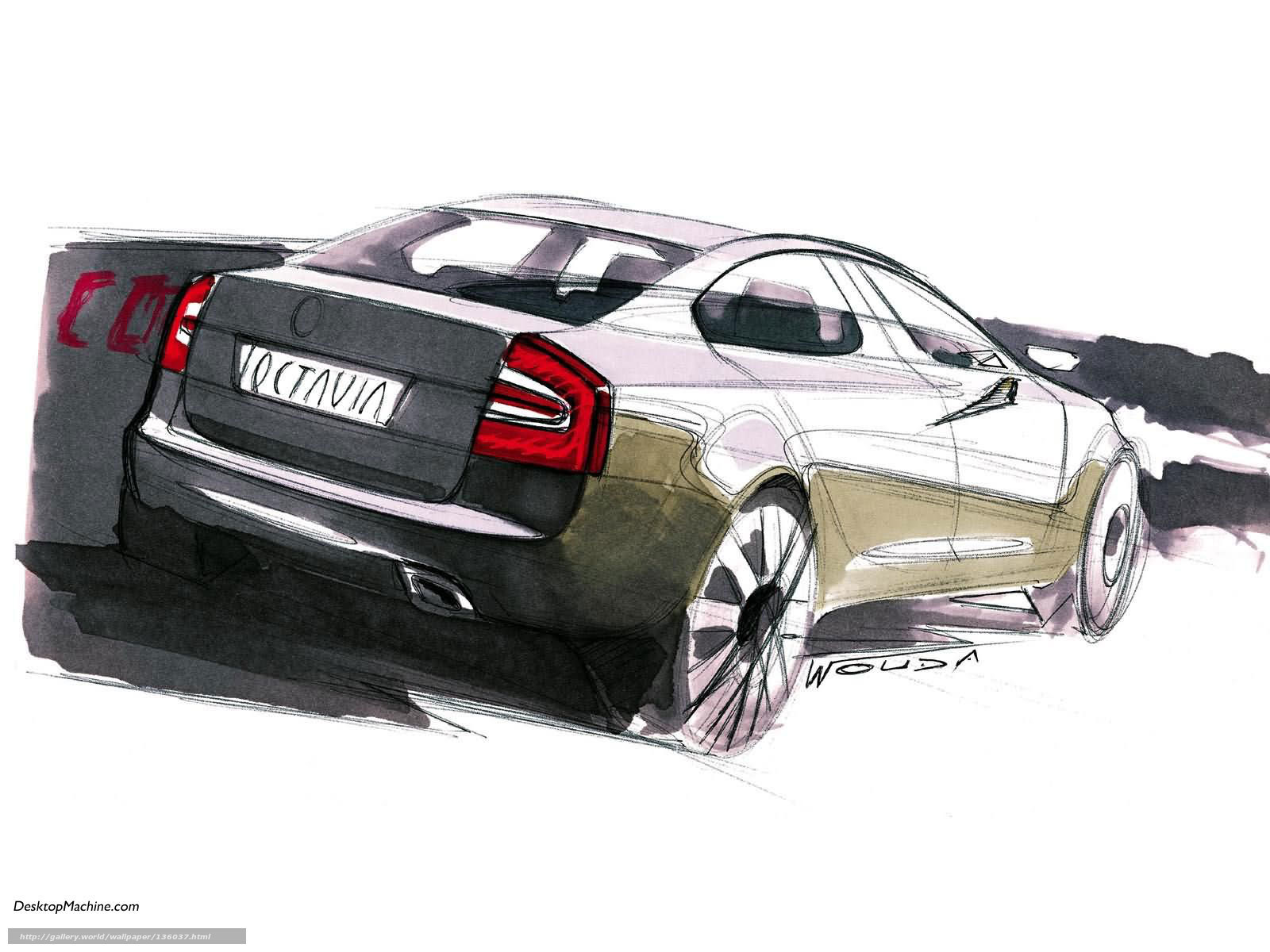 Skoda Octavia concept sketch