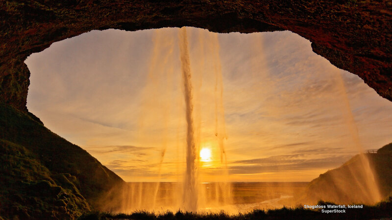 Skogafoss Waterfall — Orange