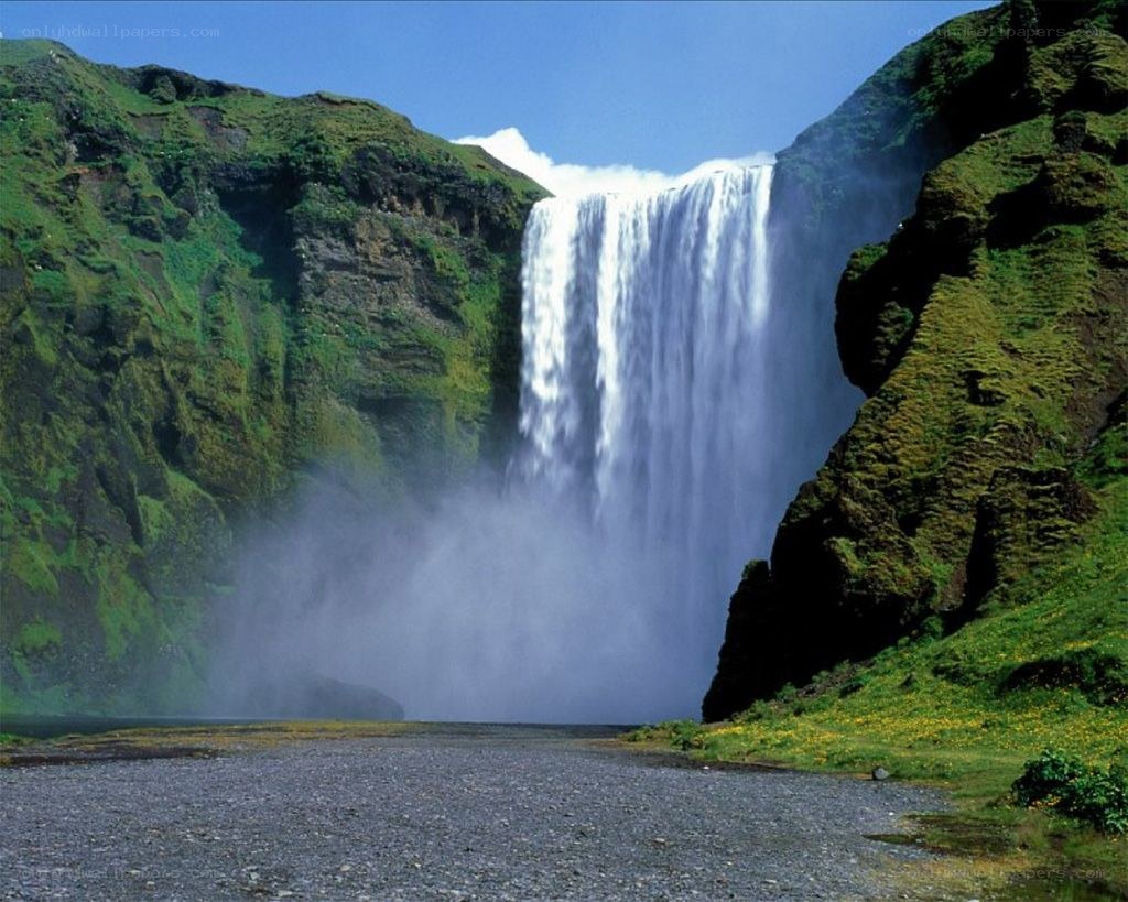 Skogar waterfall in Iceland
