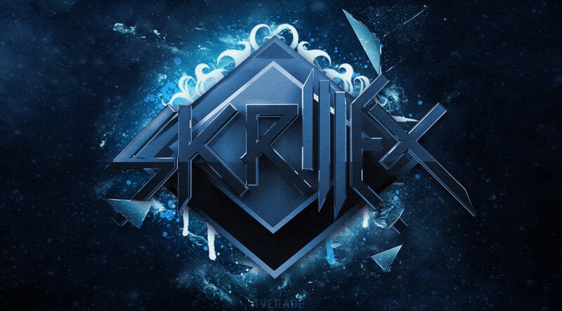 Skrillex Logo — Blue, Dramatic