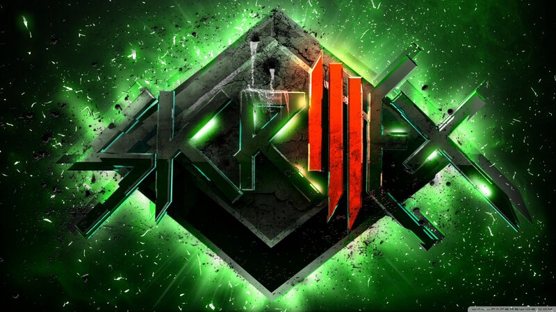Skrillex Logo — Green, Dramatic