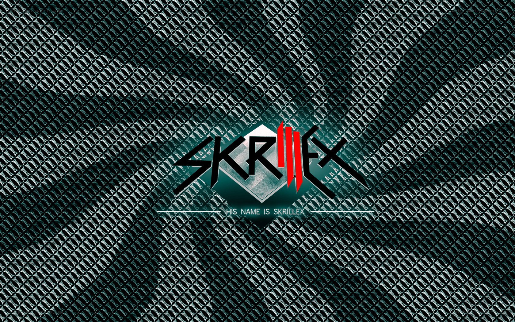 Skrillex logo on textured background