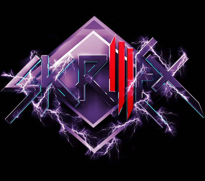 Skrillex Logo — Purple, Energetic, Digital Art, Lightning, Diamond Shape