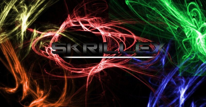 Skrillex Logo with Light Trails