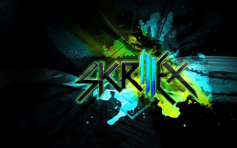 Skrillex logo with vibrant colors