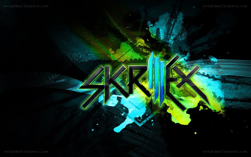 Skrillex logo with vibrant colors
