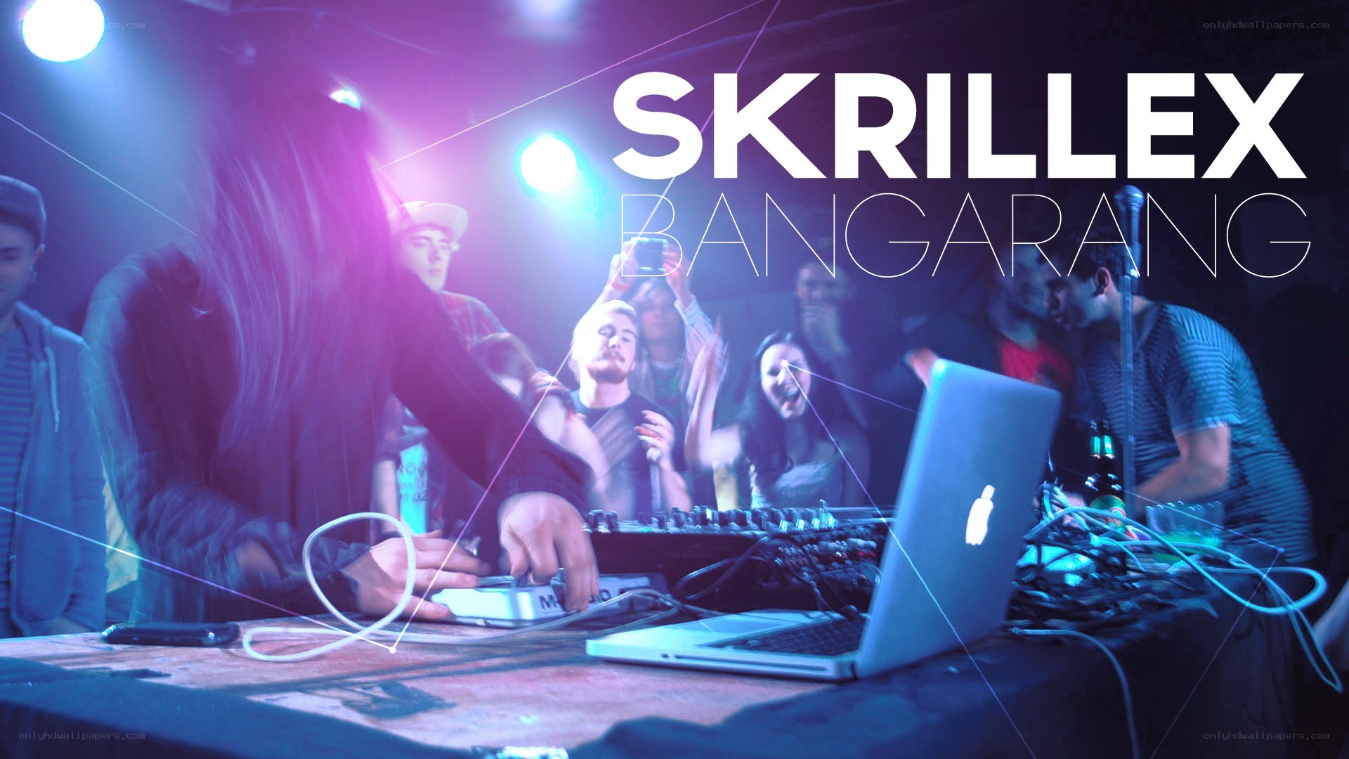 Skrillex performing in Bangarang