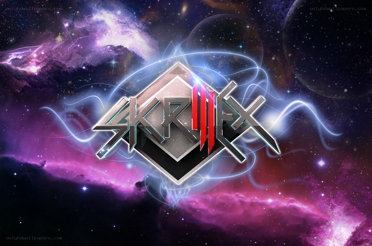 Skrylex logo in space