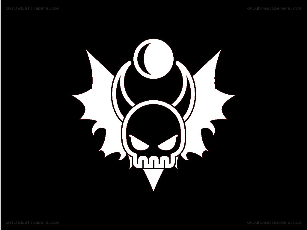 skull and crescent symbol